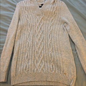 Super soft baby blue hooded sweater